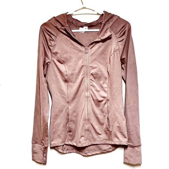 NWOT Yogalicious Womens Ultra Soft Full Zip Yoga Jacket Auburn Night Sz M - Picture 5 of 8